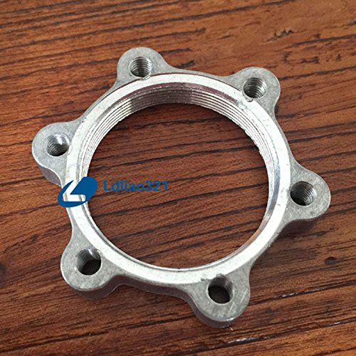 44mm Bicycle Freewheel Threaded Hubs Disk Disc Brake Rotor 6Bolt Flange