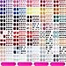 880 Pezzi 40 Fogli Adesivi Smalto per Unghia Piedi Impacchi Completi Decalcomanie per Unghie Strisce Smalto per Unghie con 4 Lime Unghie per Donne Ragazze Unghie Arte DIY (Serie Classica)
