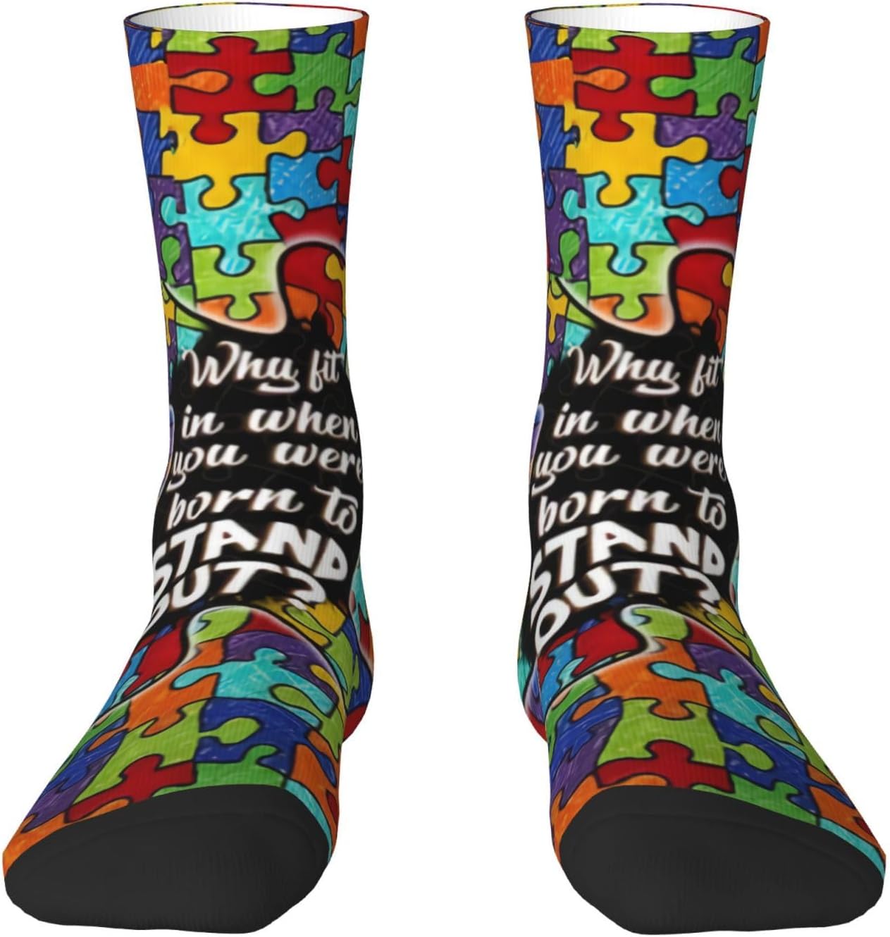 Autism Awareness Socks Men Women Cute Autism Novelty Crew Sock Stockings Casual Sports Socks - Image 9