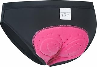 女性用サイクリング下着 3Dパッド入りジェル付き自転車ショーツ速乾性通気性MTBバイクショートレギンスロードバイク/ランニング用の軽量 スムーズスリップサイクルパンツ