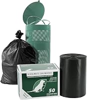 Zero Waste USA Heavy Duty Dog Waste Station Can Liners - 1.1 Mil Thick, 50 Bags Roll, 26"x33" Fits 10-13 Gal Cans