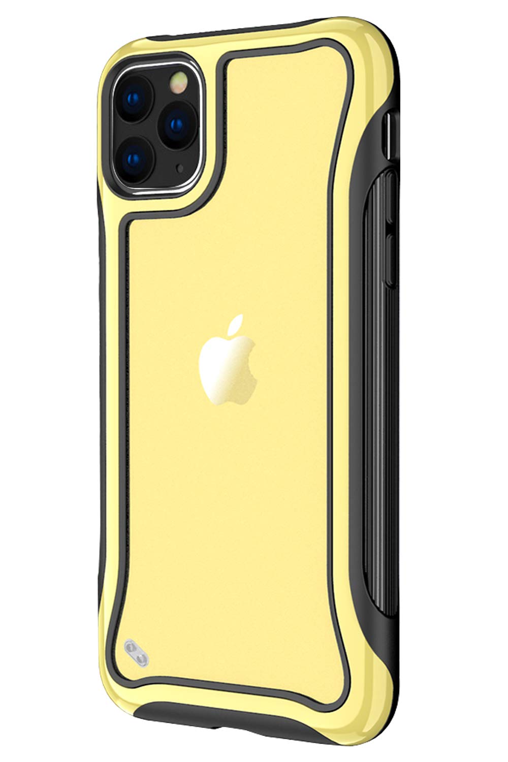 i Phone 11 Pro Max Case Clear Compatible with Apple iPhone 11Pro Max Case Rugged Bumper i-Phone 11ProMax Cases [Hard PC+Soft TPU] Shockproof Protection for iPhone 11 ProMax 6.5 inch 2019 (Yellow)