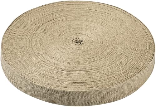 Miniatura 7 de Boutigem - Cinta de sarga de algodón de 147 pies, cinta de espiga de 34 pulgadas, cinta de encuadernación bia, decoración de Navidad para caja de