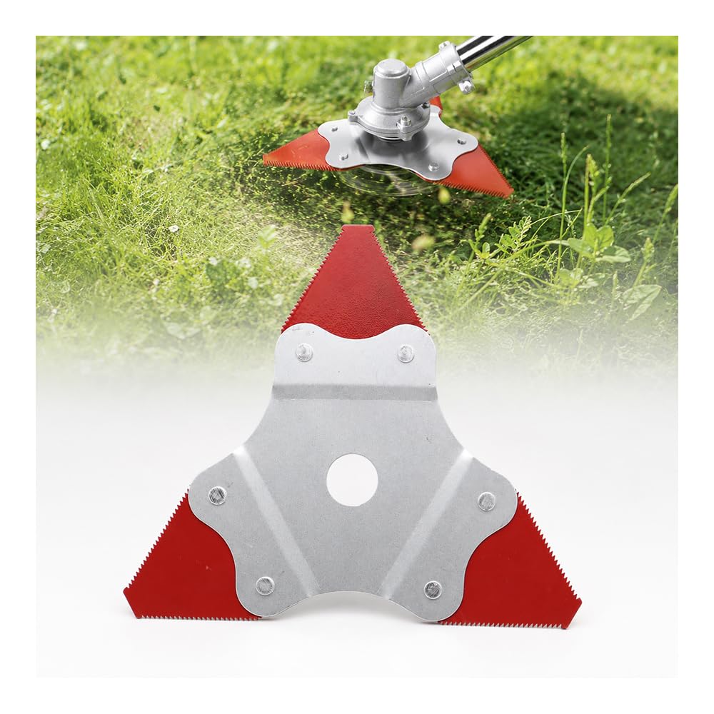 Lame Débroussailleuse pour Efco DS 3600 S Triangulaire Dentée 230mm Coupe Herbe Trou Central 25,4mm,Red