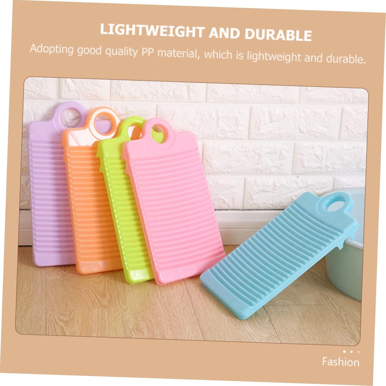 Washboard, Mini Plastic Slip Laundry Hand Washing Thickened for Easy Use