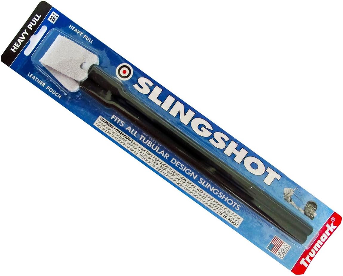 Trumark Slingshot Catapult Power Band Heavy Black Powerband Rubber Elastic Suits Barnett
