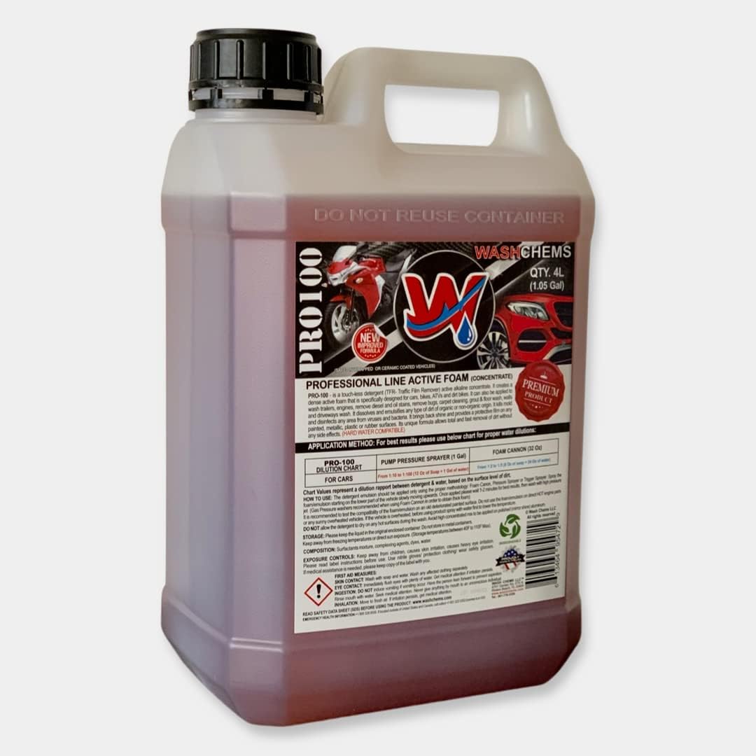 Wash Chems PRO100 Touchless Car Wash Detergent Soap with