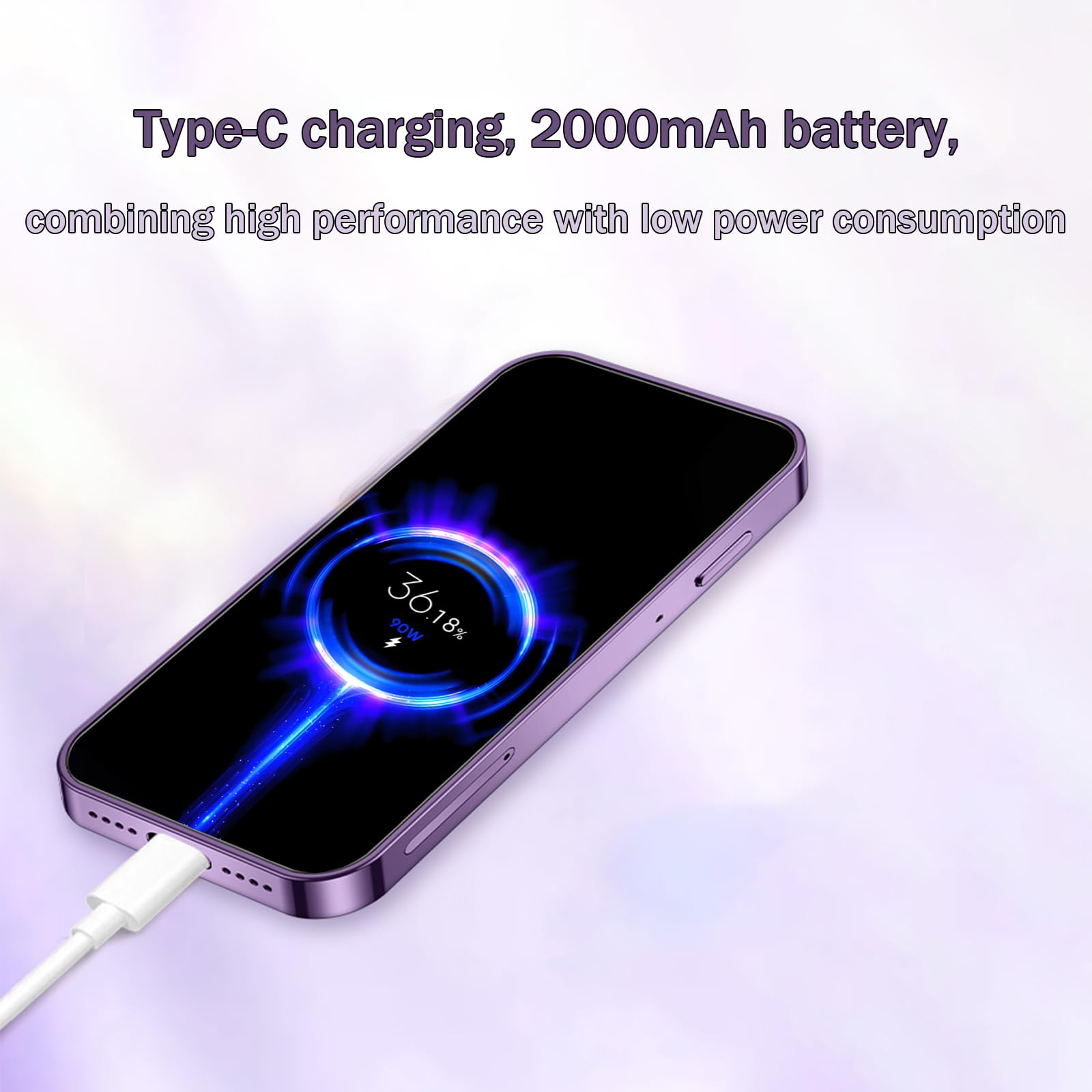 Longben Mini cellulare 4G con schermo da 3,0 pollici, Dual SIM, batteria 2000mAh, sistema Android 10.0, dispositivo compatto portatile come telefono di riserva (Blu, 3GB+64GB)