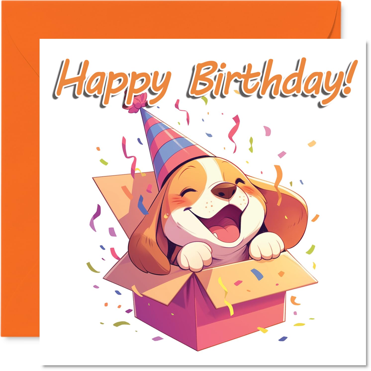 Beagle Birthday Cards - Animal Gifts - Happy Birthday Card for Son Daughter Brother Sister Grandson Granddaughter Niece Nephew Cousin, 145mm Bday Greeting Cards