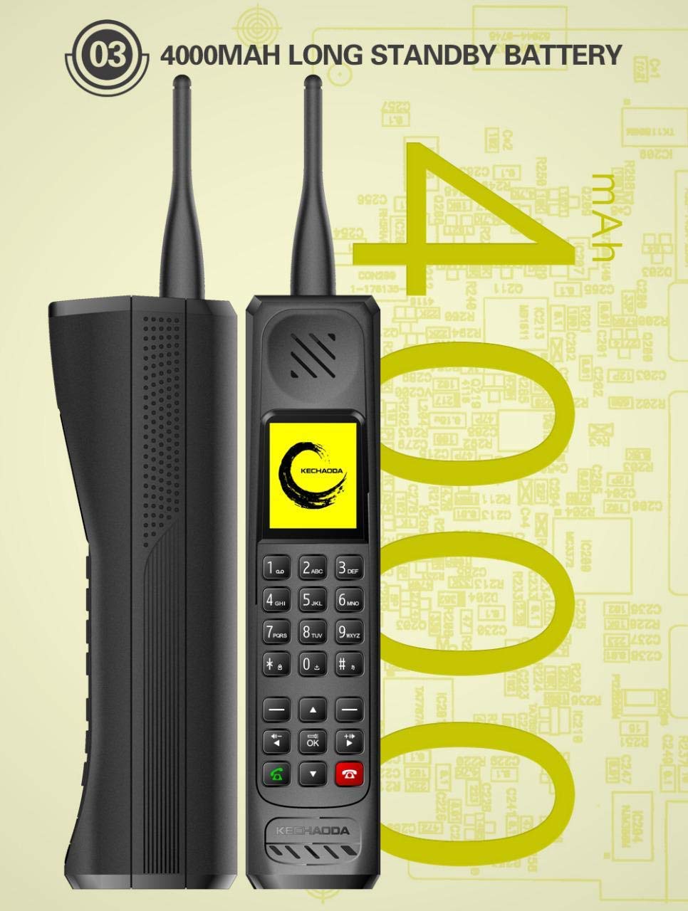 SHIVANSH Tripal sim Retro Style Standby Mobile Phone
