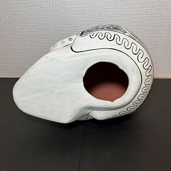 Amazon.co.jp: メキシコ民芸品 頭骸骨 スカル カラベラ 陶器