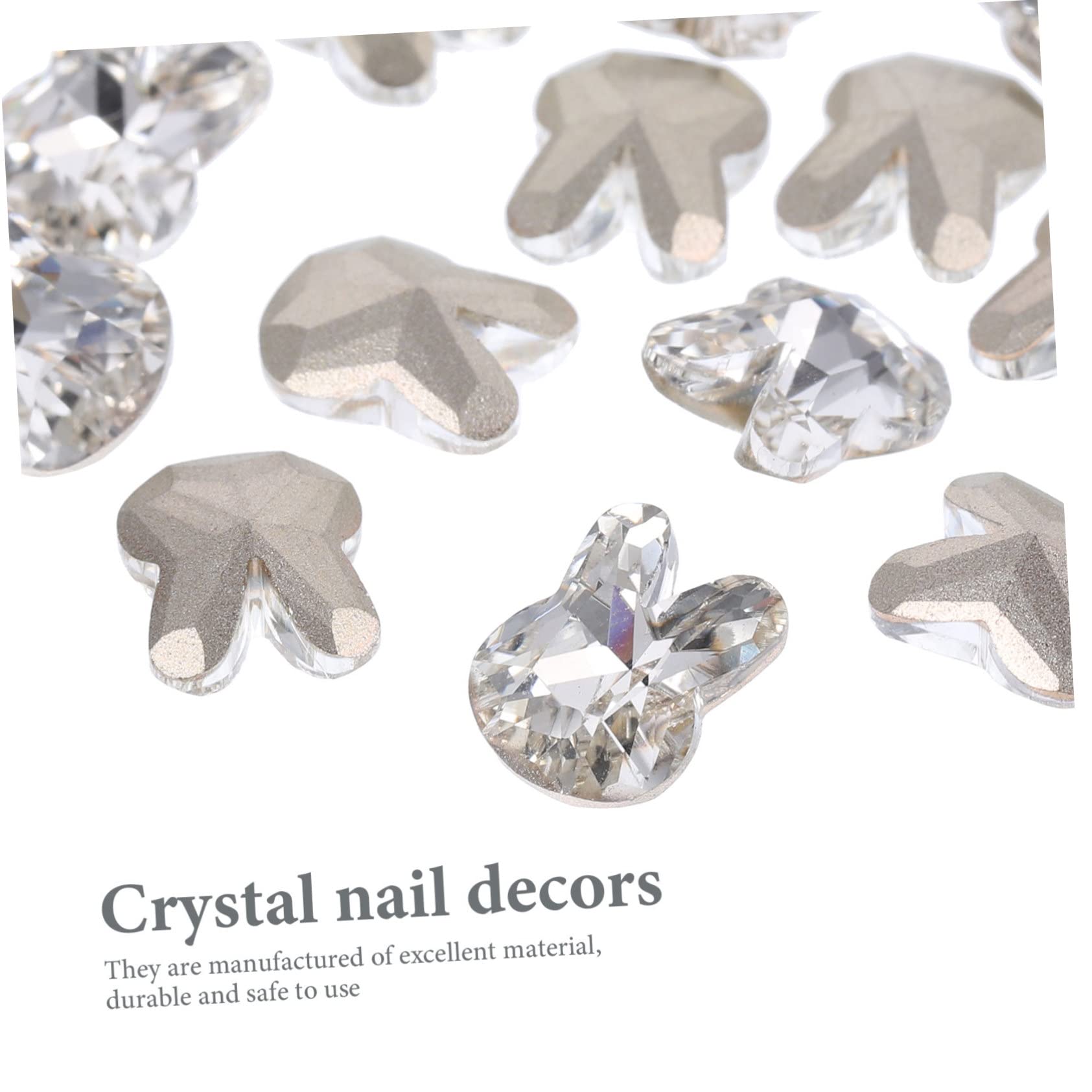 80pezzi Per Unghie Decorazioni Manicure Adorabili Per Nail Art Accessori Per Unghie Argentate