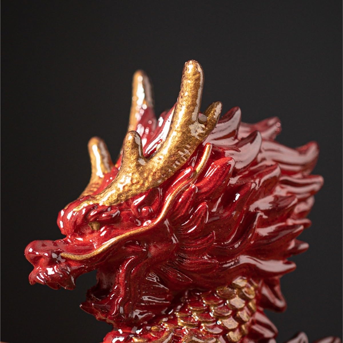 Figurka zwierzaka herbacianego zmieniająca kolor, chińskie zwierzątko herbaciane zodiaku, maskotka smoka, stolik herbaciany, dekoracja stolika herbacianego, żywiczna figurka zwierzaka herbacianego,
