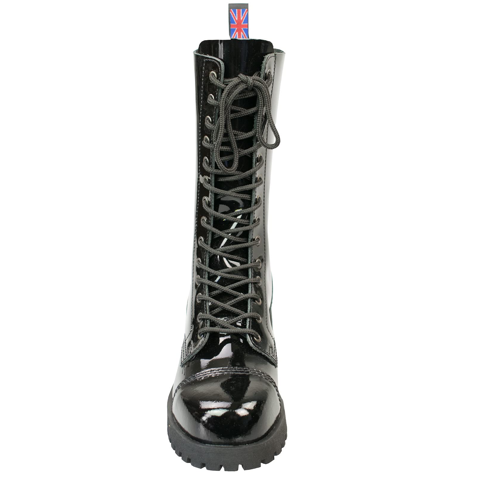 Alpha Rangers 14-loch Boot Festival Army Gothic Leder Springerstiefel Stahlkappe