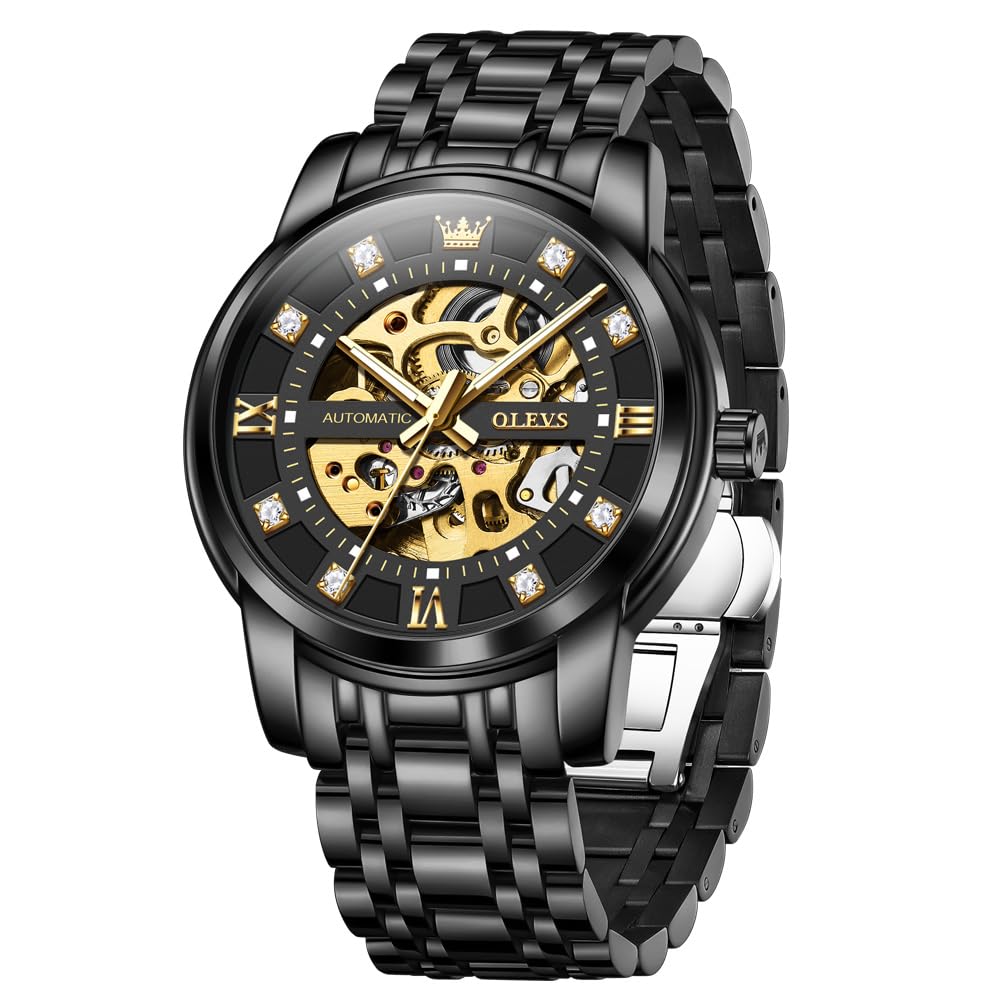 OLEVS Watches for Men Skeleton Wrist Watches Automatic Mechanical Watch…