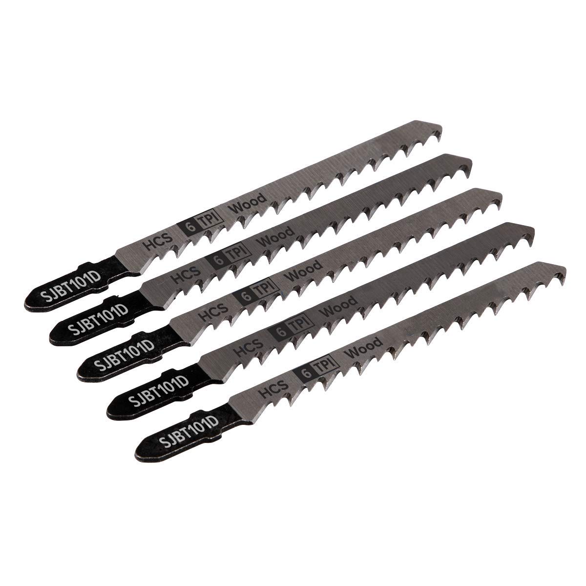 Sealey SJBT101D 100mm 6tpi Jigsaw Blade Hard Wood - Pack of 5