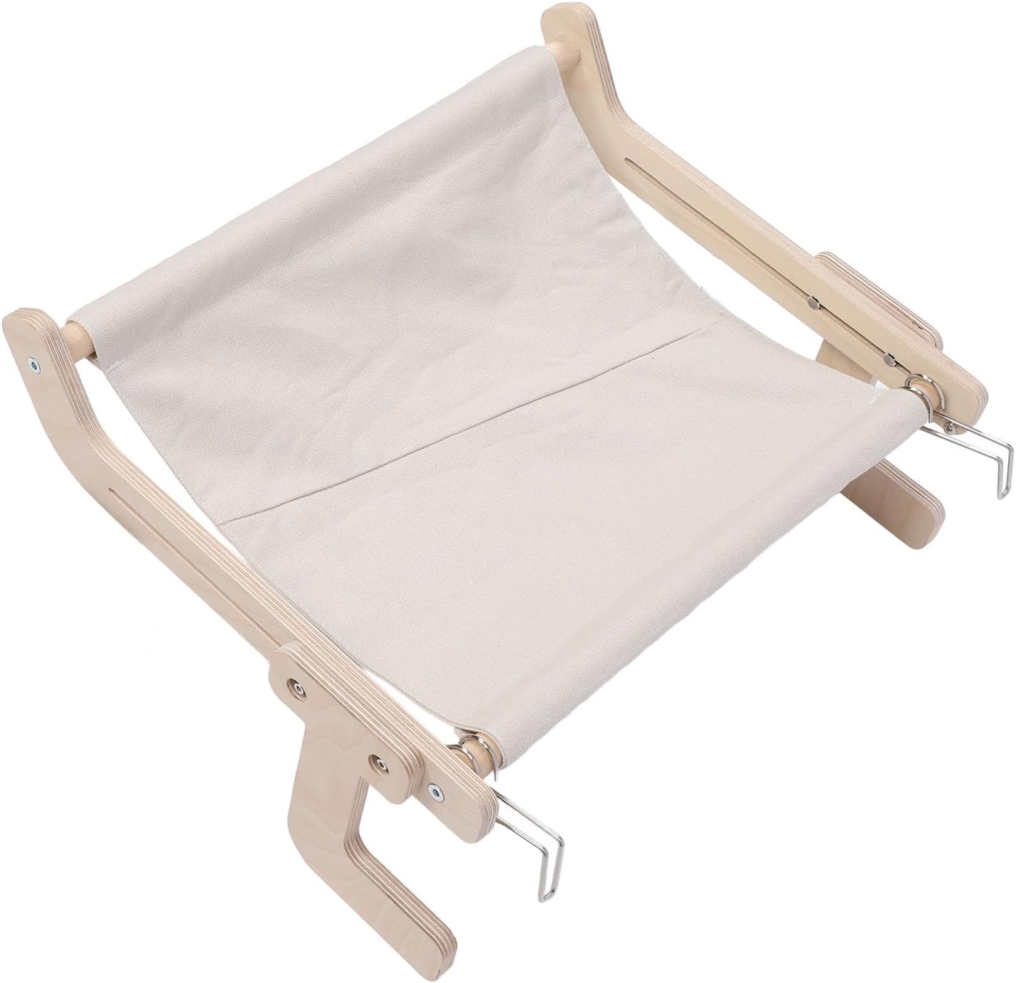 Cat Sill Window Perch Wood Frame Sturdy Structure Comfortable Wall Mount Bedside Cat Hammock for Bedside Drawer Cabinet