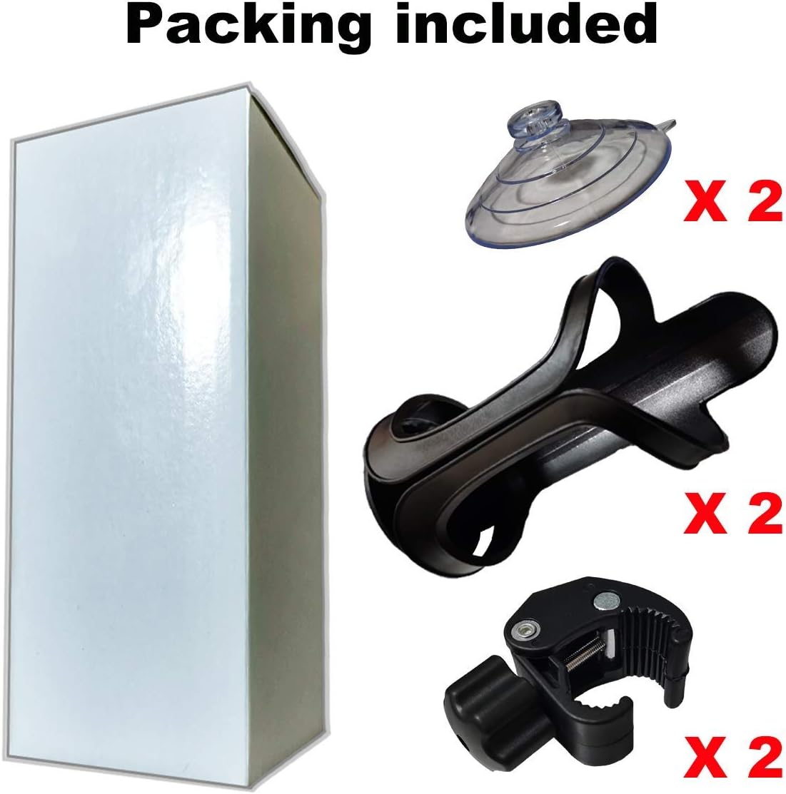 Seatery 2PCS Beer Can Bottle Holder, Shower Drink Holder, Bathroom Cup Holder for All Canned Bottle Beer Wine Drink, Wall Suction Up Holder, Shower Accessories, Beer Accessories, Well Package for Gift