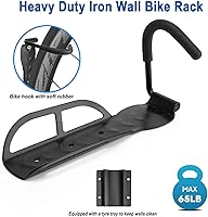 Vista 2 de Soporte de pared para bicicleta de garaje, ganchos para colgar bicicletas, sistema de almacenamiento vertical resistente para bicicletas