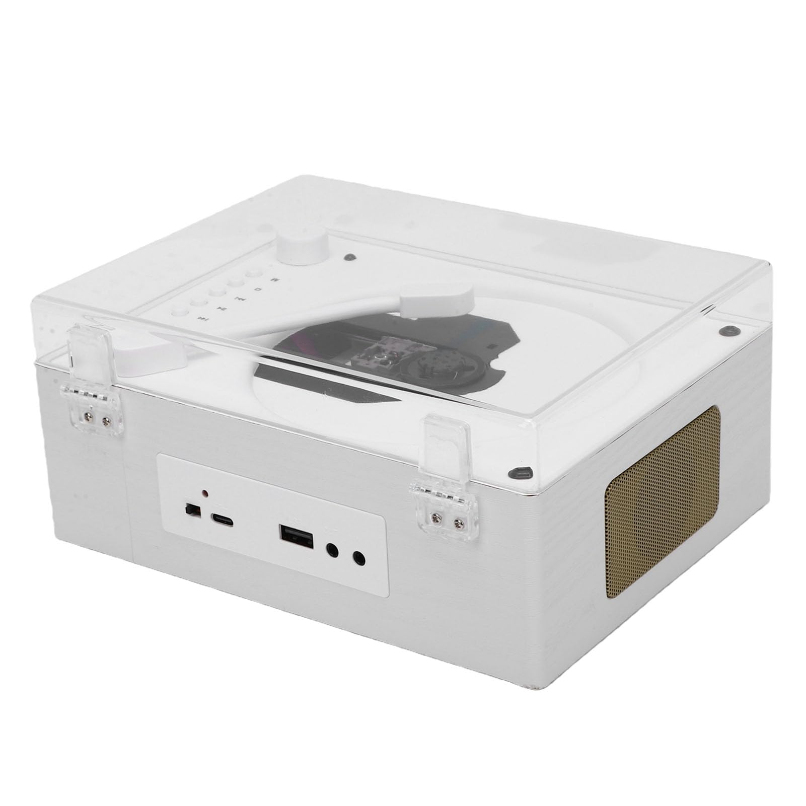 Fabater Lettore Musicale CD Portatile Bluetooth con AUX e USB per Viaggi e attività All'aperto