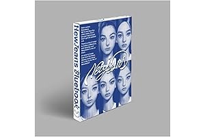 new jeans: new jeans 1st ep album bluebook ver. cd+mini poster+log+pin-up+phoning manual+id...