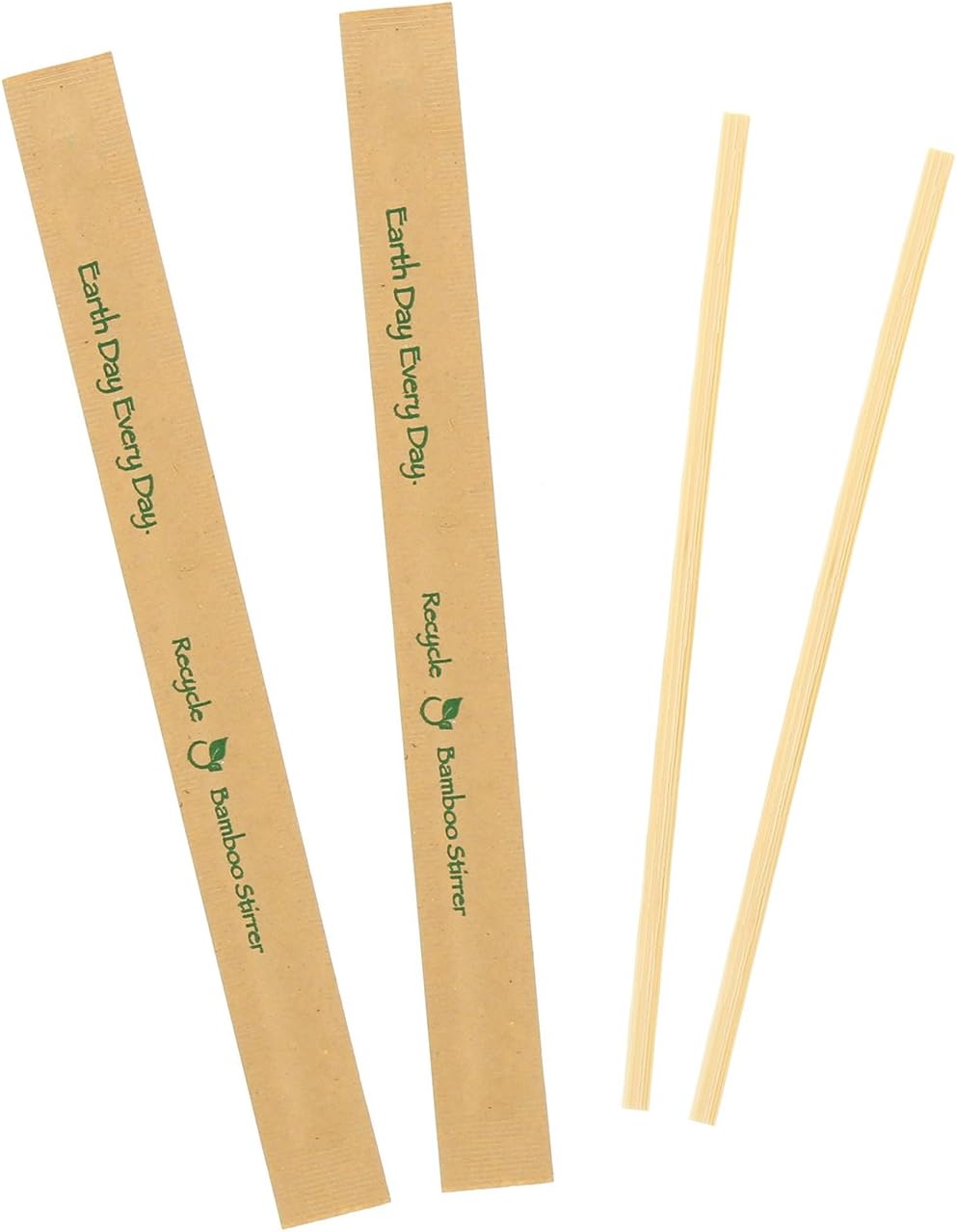 Royal Kraft Paper Wrapped Bamboo Stir Sticks, Case of 5000