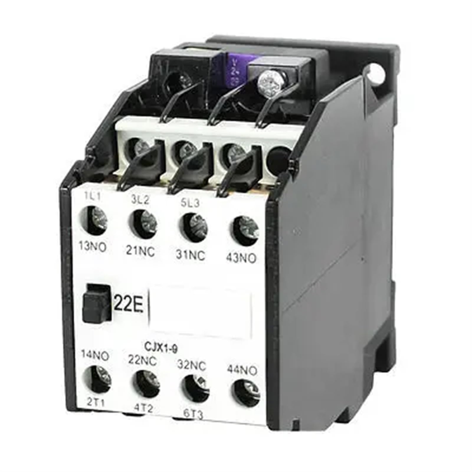 QEFHSVVZE CJX1-9 AC Contactor 24V 50Hz Coil 9A 3-Phase 3-Pole 2NO + 2NC