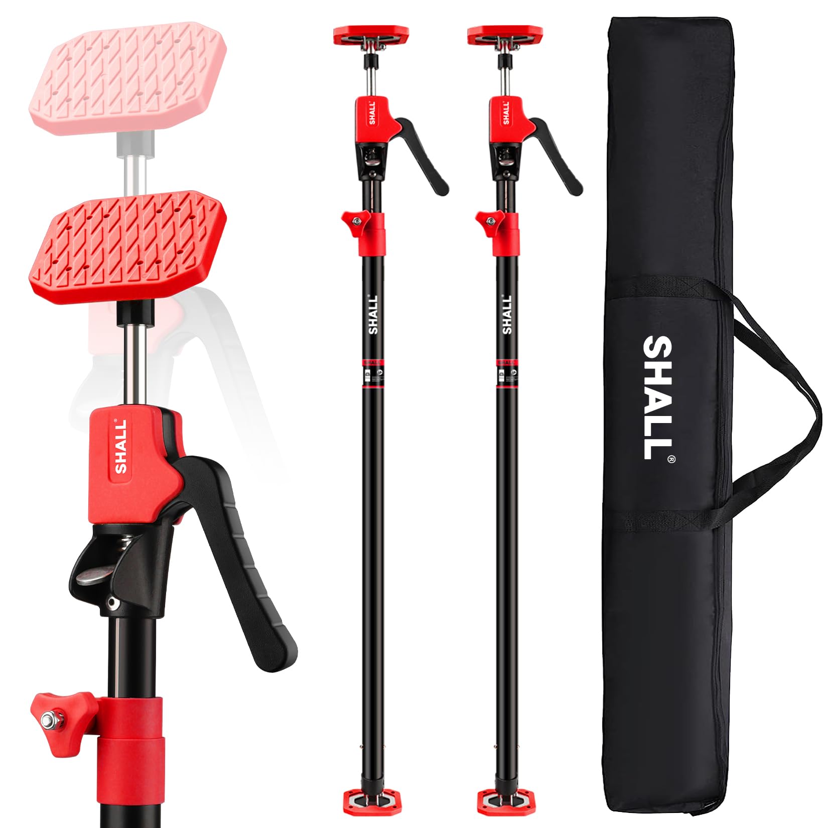 SHALL Cabinet Jack Support Pole 54-114 Inch 2-Pack