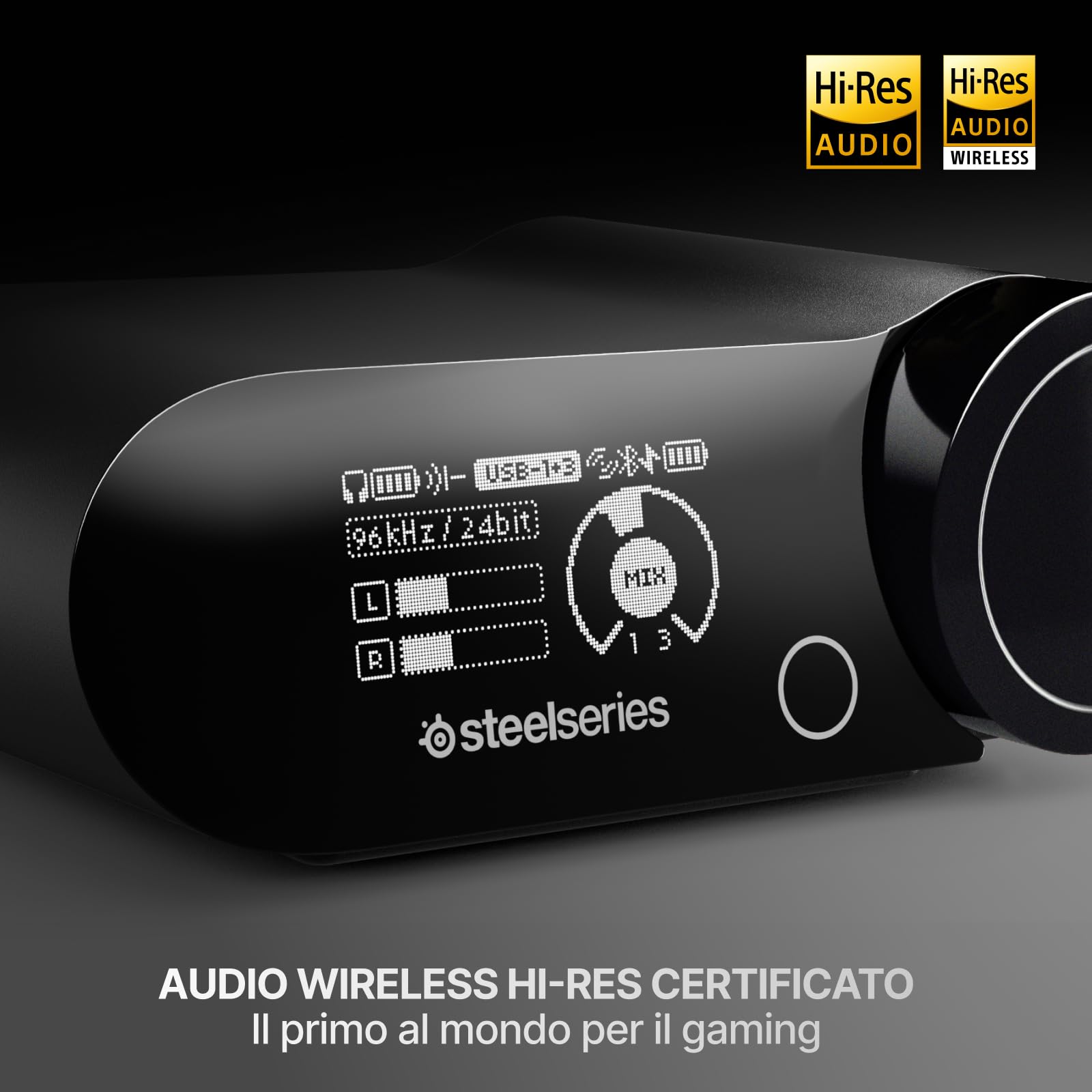 SteelSeries Arctis Nova Elite Wireless Gaming Headset - ANC Noise Cancelling - Dettaglio