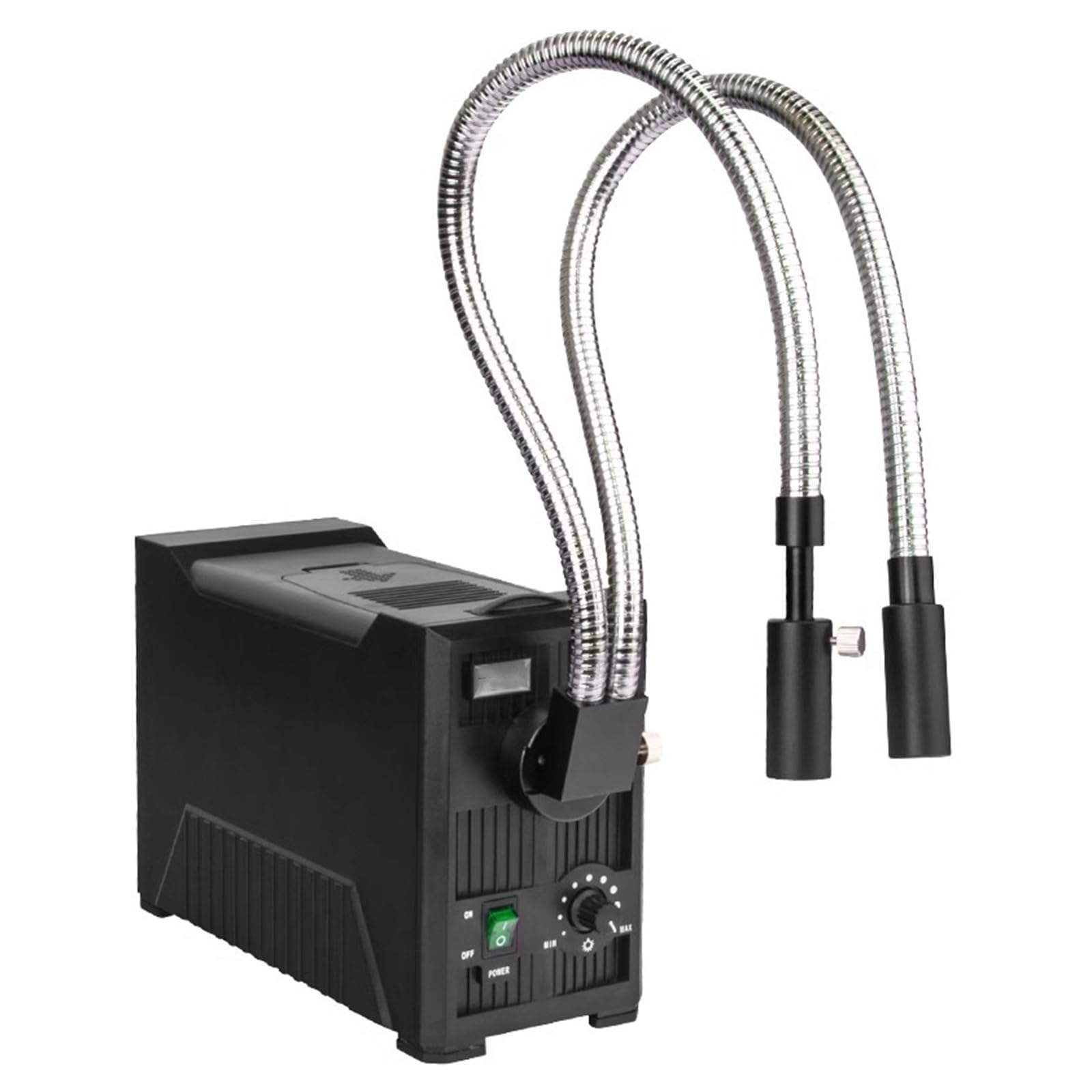 XNZJHPP High Brightness Fiber Optic Microscope with Dual LED Gooseneck Lights - Perfect for Lab, Education, and Science Projects