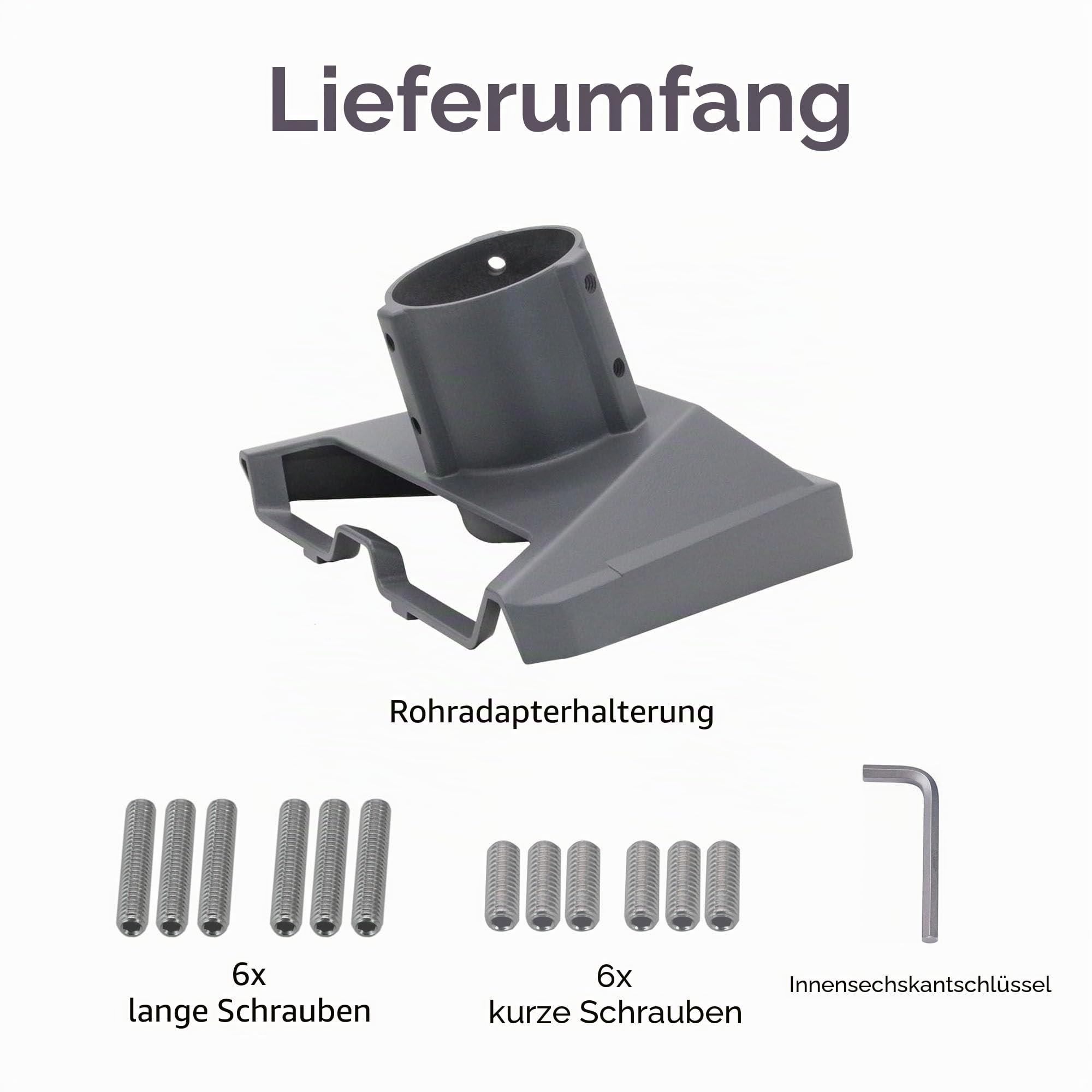 Starlink Standard Gen 3/4/4X Rohradapterhalterung, sicheres Stangenmontage-Set für Dach-, Wohnmobil- und Außeninstallation, strapazierfähiger, wetterfester Aluminium-Adapter für Starlink V3/V4