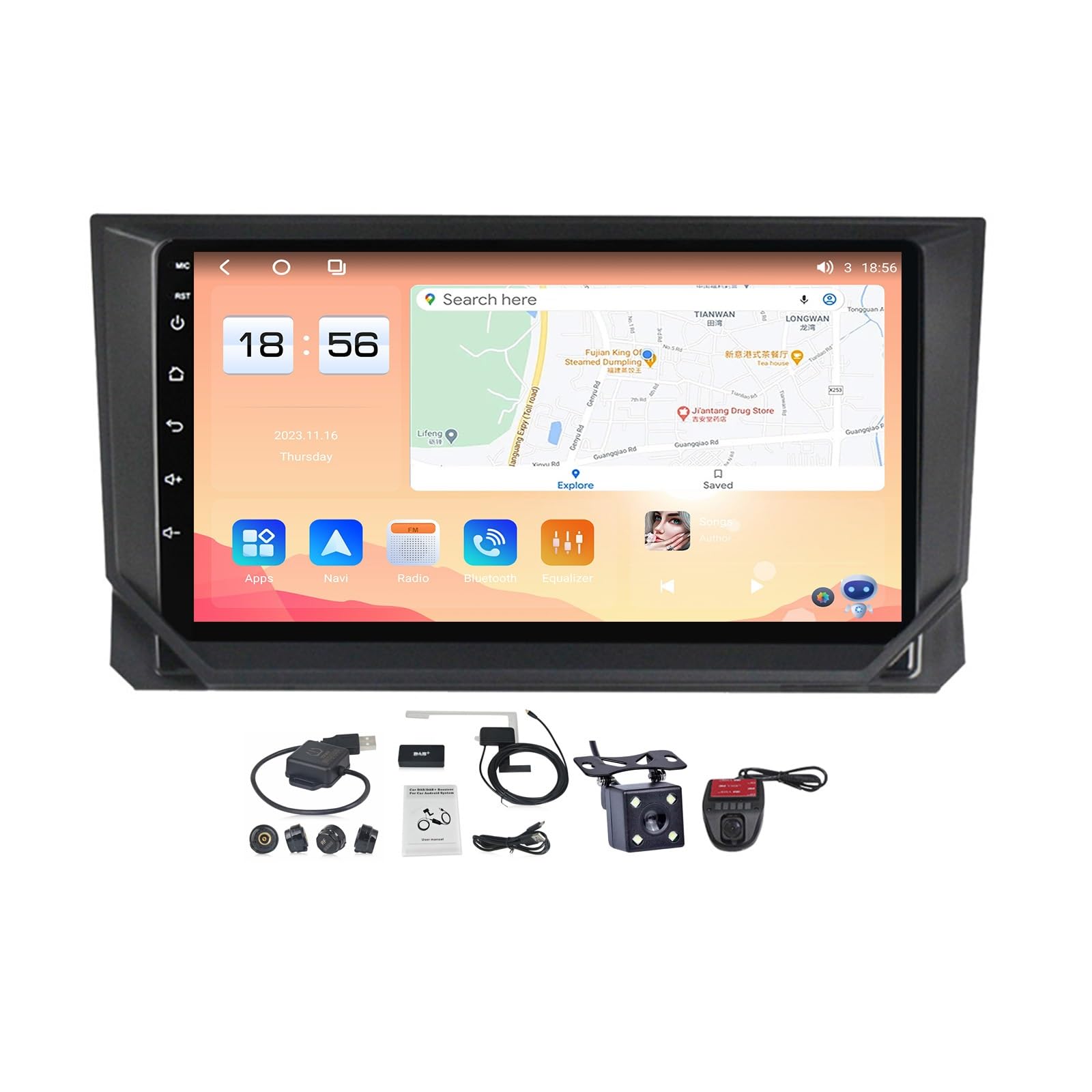 GPS Android 12 Seat Ibiza Autoradio Bluetooth Écran Tactile Caméra de Recul (M700S)