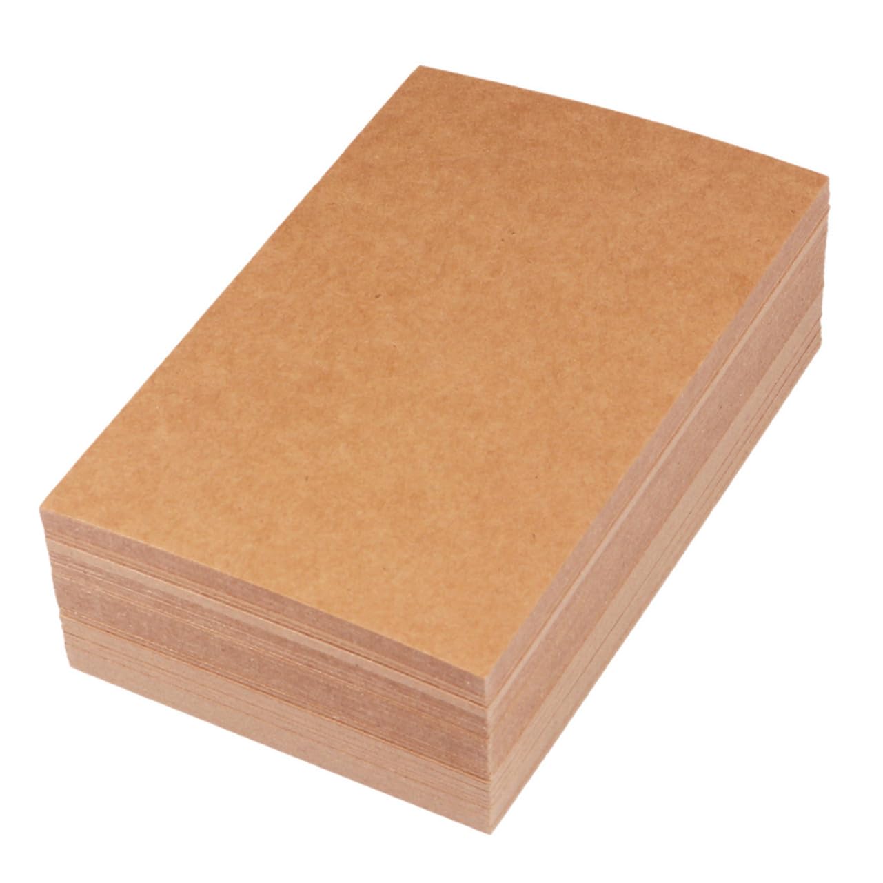 WOONEKY 150 piezas Tarjetas Kraft para DIY Multiusos para Mensajes y Felicitaciones Cartulina Ecológica para Pintura y Escritura Creativa para Postales y Notas Personalizadas