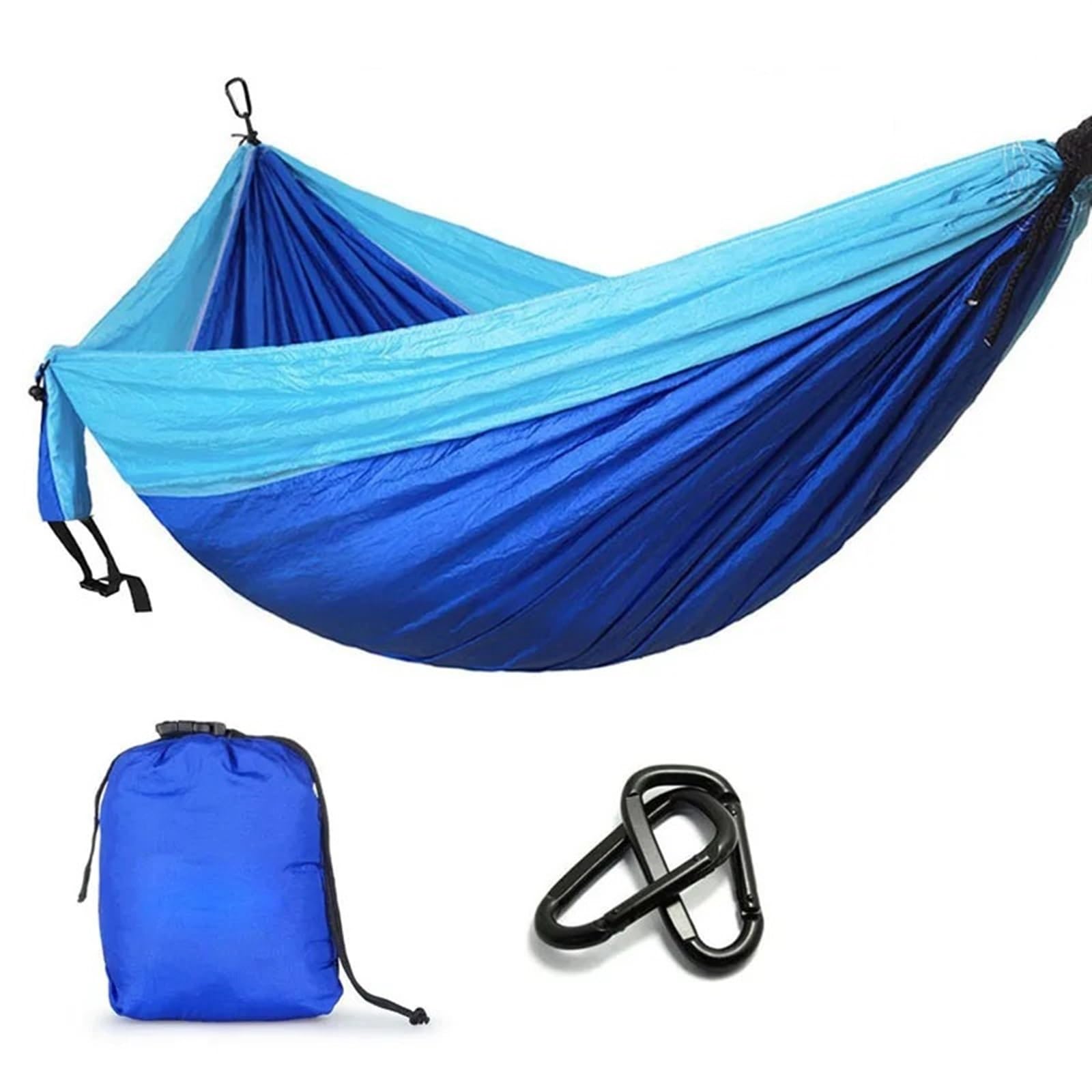 Amaca da Campeggio, Paracadute, Sopravvivenza, Giardino, mobili da Esterno, Tempo Libero, Sonno, Viaggio, Amaca Doppia per l'escursionismo, Il Campeggio(Blue)
