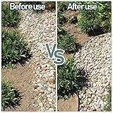 Vigevee Rasenkante verzinkt Metall, 5m 10m 15m 20m 25m 30m 35m 40m 45m 50m 100x15cm oder 100x18cm Beeteinfassung Mähkante Palisade Gartenbeet, Silber (Länge 5m - Höhe 15cm)