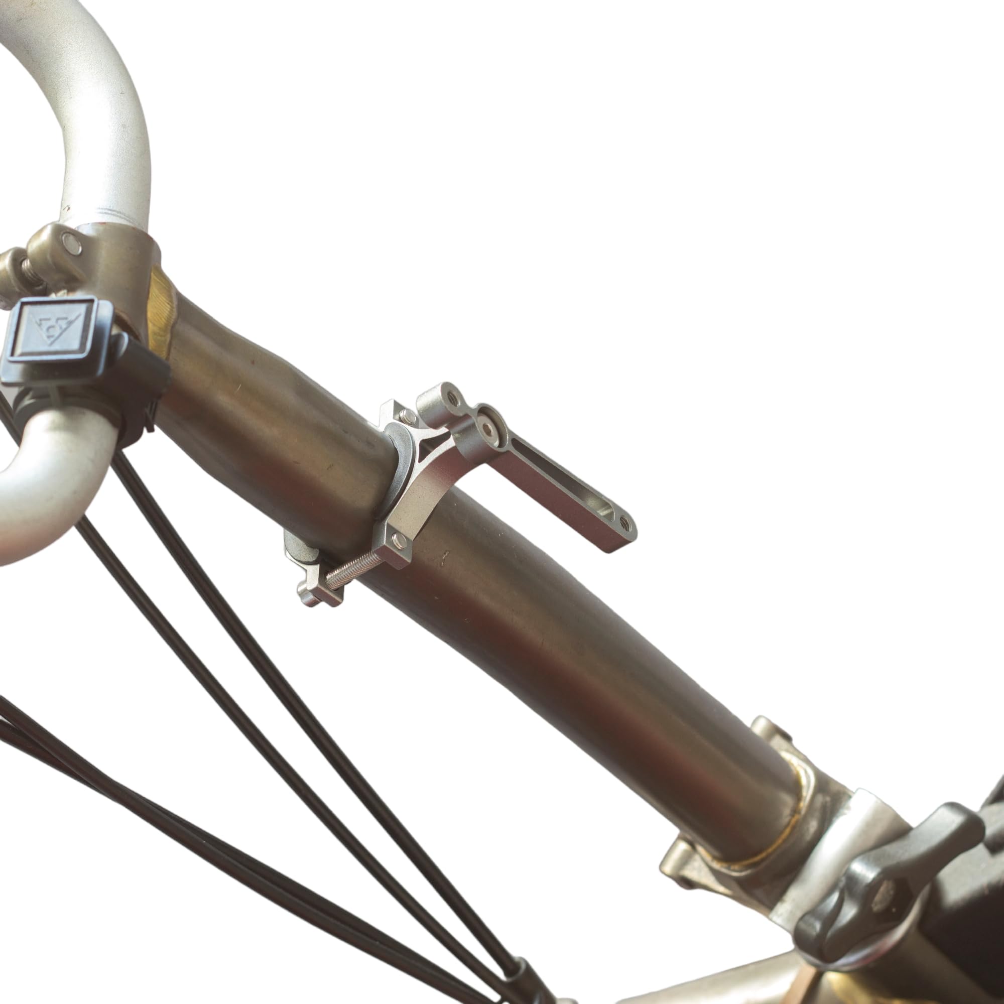 Soporte para Botella de Agua de Titanio para Bicicleta Plegable Brompton (diseño A)