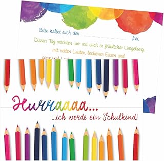 Save the Date - Karten Einschulung I 10 Karten I Ankündigung Einschulung