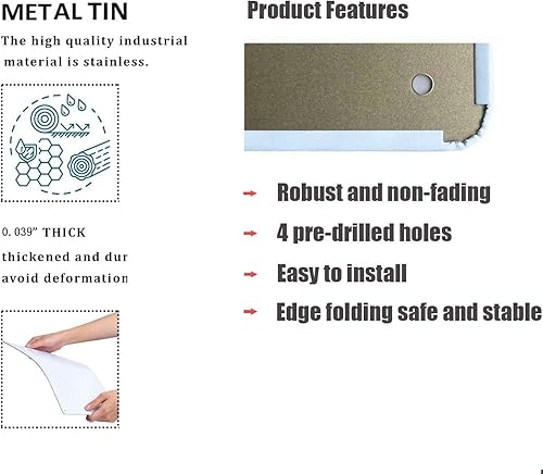 Vista 5 de xitangyouyu Letrero de hojalata con texto en inglés "They Whispered to Her You Cannot Withstand The Storm I Am She Back" de metal retro para Soy