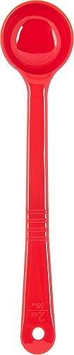 Miniatura 4 de Carlisle FoodService Products Measure Miser - Cuchara medidora de plástico con mango largo, 2 onzas, color rojo (paquete de 2)