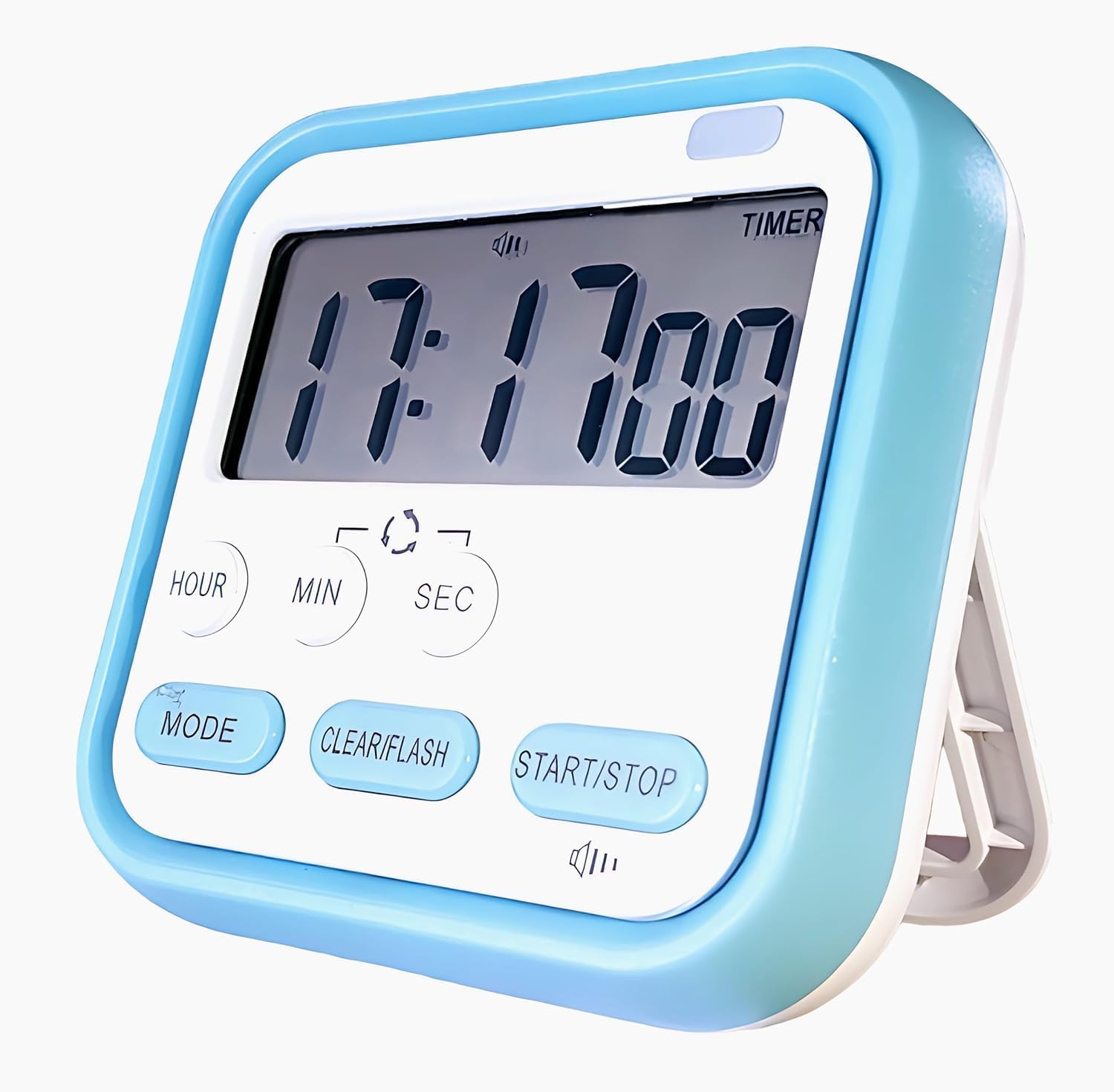 DHVSAM Digital Kitchen Timer with Mute/Loud Alarm Switch ON/Off Switch ...