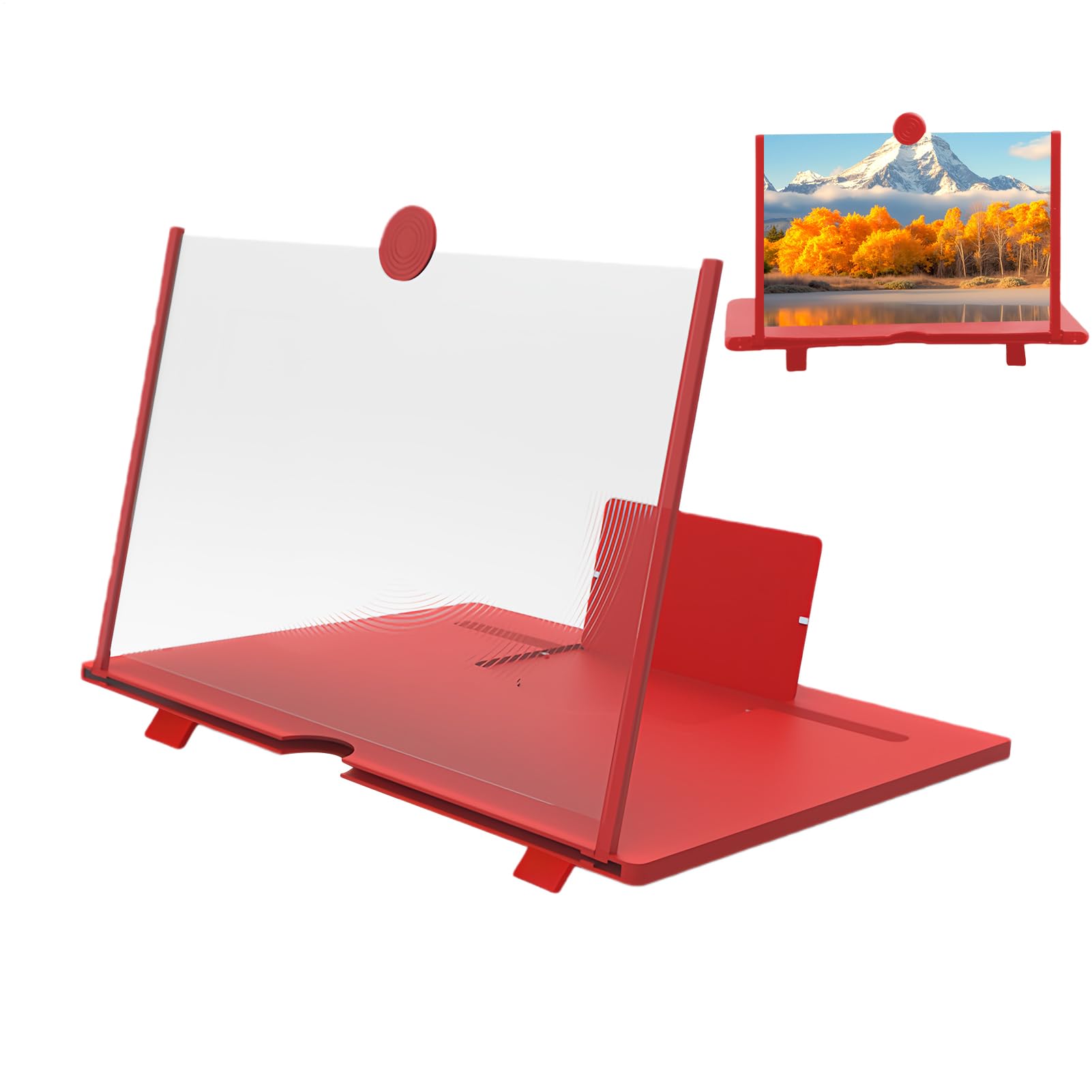Lupa de pantalla para móvil, amplificador de película HD ajustable y ayuda visual 8