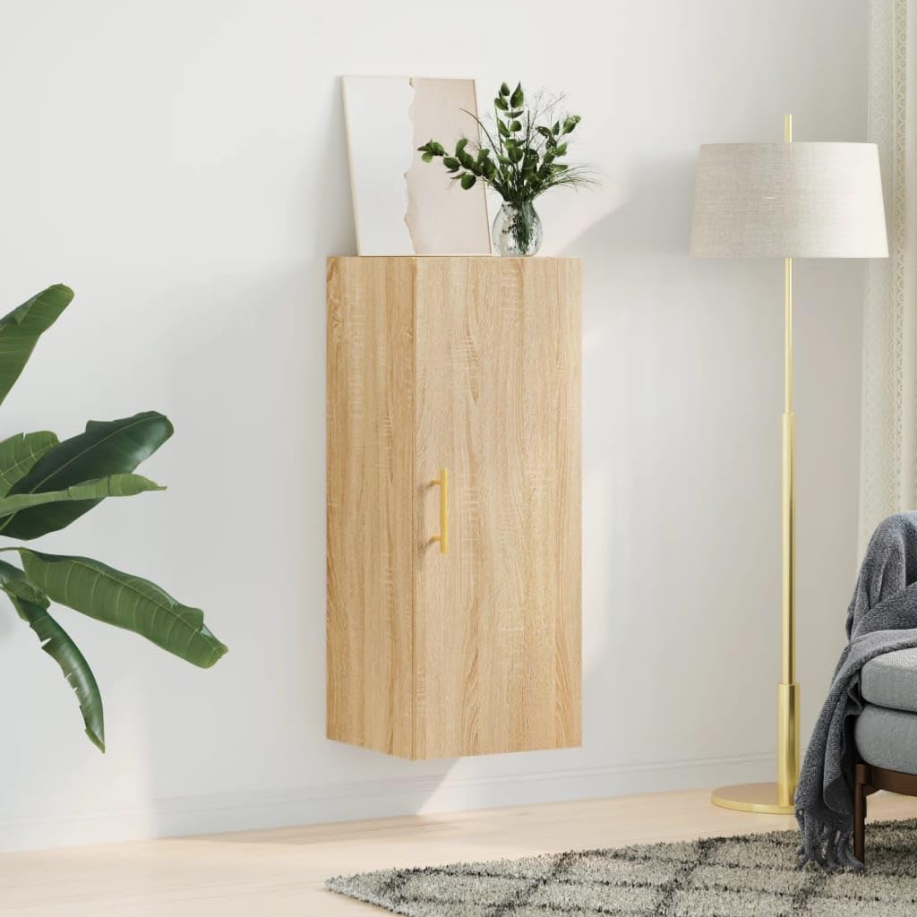 Genérico Armario de Pared Roble Sonoma 34,5x34x90 cm,Mobiliario,Armarios y Almacenamiento,Aparadores,828847