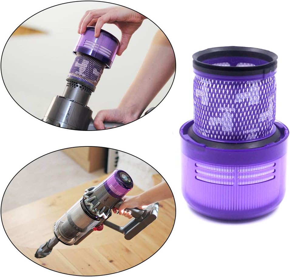 NYTiger 4 PACK HEPA Replacement V11 Vacuum Filters Compatible with Dyson Cordless Vacuum V11, V11 Torque Drive And V11 Animal, Part No. 970013-02, Washable and Reusable