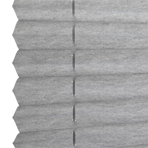 Store plissé opaque tissu recyclé gris protection éblouissement