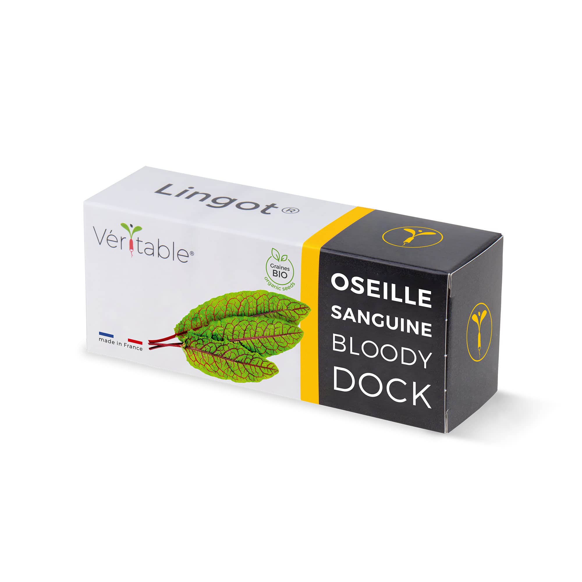 Lingot® Oseille Sanguine BIO - Compatible Potager d'Intérieur Véritable® et Exky® - Recharge prête à l'emploi - Substrat avec Graines Intégrées…