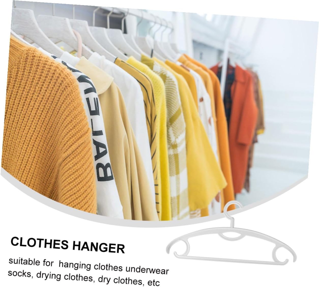 10pcs Rotatable Non-Slip Plastic Clothes Hangers Thick Wide Shoulder Traceless Garment Holders Material for Coats Shirts Dresses Trousers