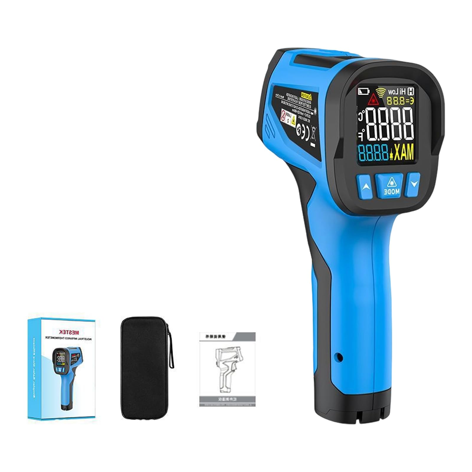 Thermomètre 12 secondes à émissivité variable et sonde K type - 8