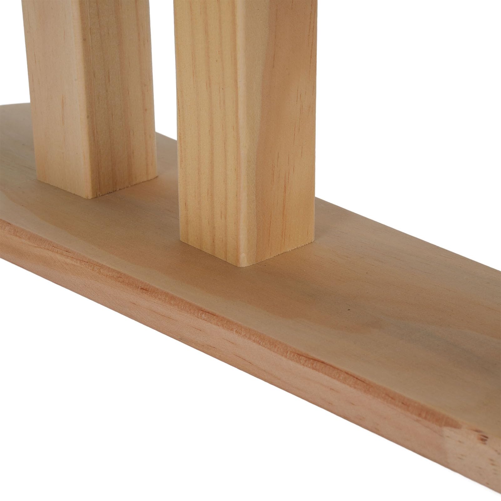 Asse da Stiro, Asse da Stiro con Base in Legno Massello Realizzato a Mano con Design Antiscivolo e Piattaforma Ergonomica Stabile, Profilo Mini Sottile per Cucire Lavanderia Domestica