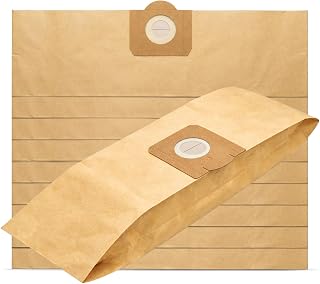 Paper Vacuum Dust Bags (10 Pack) Compatible for Dewalt DXV23PTA 23L DXV38S 38L DXV20PA 20L Wet And Dry Vacuum Cleaners Replacement Dust Collection Bags For Dust Debris Dirt Filtration