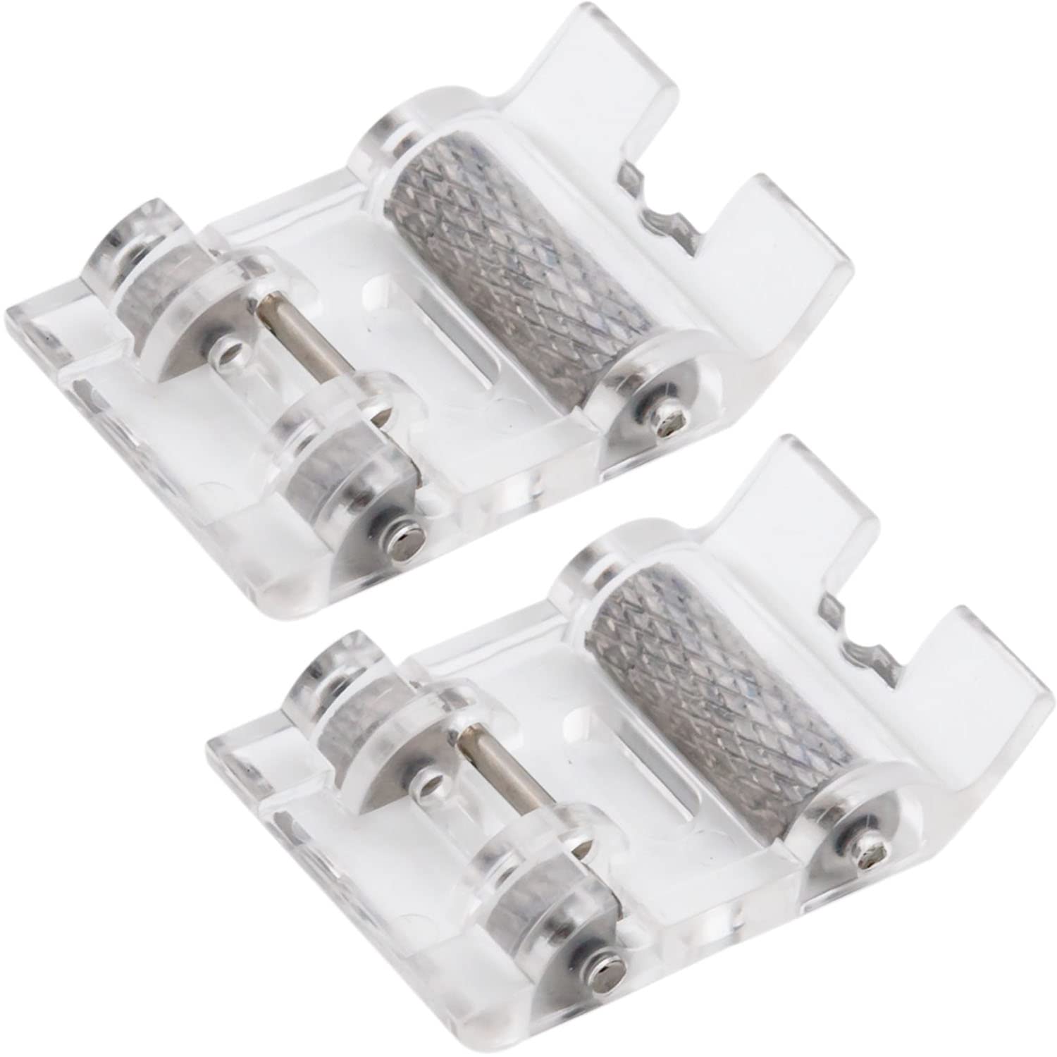 Homstco Roller Sewing Machine Presser Foot, 2PCS for All Low Shank Snap-On Singer, Brother, Babylock, Euro-Pro, Janome, Kenmore, White, Juki, New Home, Simplicity, Elna and More, HA8913